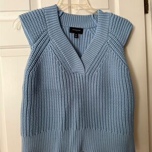 Banana Republic Light Blue Knit Sleeveless Top